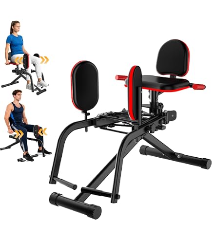 Appareil d'Abduction pour Cuisses, Fessiers et Hanches Merach, résistance réglable, poignées ajustables, coussins rotatifs360°, Bleu - Sport Appareil d'Abduction pour Cuisses, Fessiers et Hanches Merach, résistance réglable, poignées ajustables, coussins rotatifs360°, Bleu - Sport