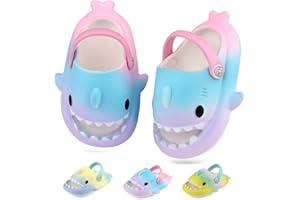 WUYISTAR Chanclas Tiburón Niñas Chanclas de playa para niños Sandalias antideslizantes para piscina Chanclas de Verano Rosa Menta Verde Azul Gris Amarillo Verde Oscuro