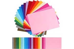 Naler 200 pcs Papier de Soie coloré, 20 Couleurs Assorties A4 Taille GSM Papier pour Artisanat, Papeterie de Bureau, décoration de fête Bricolage Cadeau Décorations de la Fête