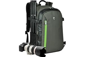 YUHAN Oxford Large Capacity Multi-function Waterproof Anti-shock SLR/DSLR Gadget Camera Bag Professional Gear Photography Travel Backpack Rucksack