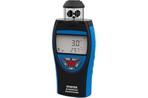 HOHOVYVY BT-8806WM-APP Digitales Bluetooth-Anemometer Windmesser 0,3-42m/s Für HVAC Mit Kompass LCD-Display