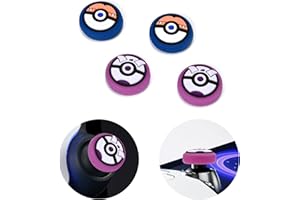 DLseego Capuchons de Joystick pour PlayStation Portal Remote Player,Souple Silicone Anti-Empreinte Thumbstick Capuchons Anti-dérapant Controller Thumbstick Cover pour PS Portal-Bleu Foncé et Violet