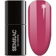 SEMILAC 065 Wild Strawberry Nail UV Gel Polish | Long Lasting and Easy to Apply | Soak off UV/Led | Perfect for Home and Professional Manicure and Pedicure 7 ml