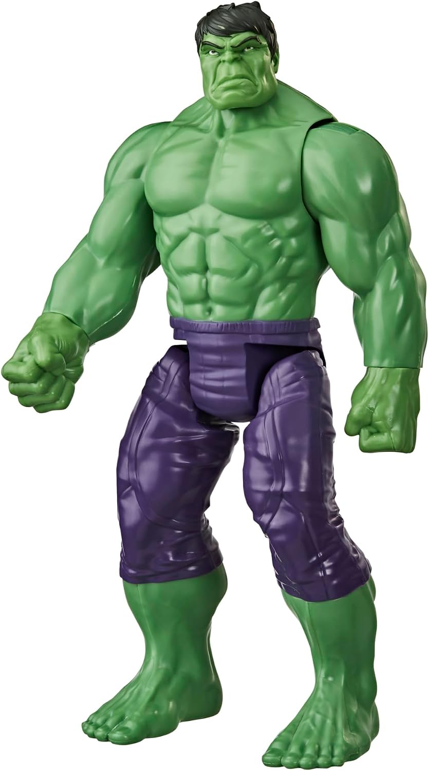 Figura de Acción de Lujo de Hulk de Marvel Avengers Titan Hero Series Blast Gear, Juguete de Superhéroe para el Juego de rol de 30 cm, Niños de 4 Años o Más