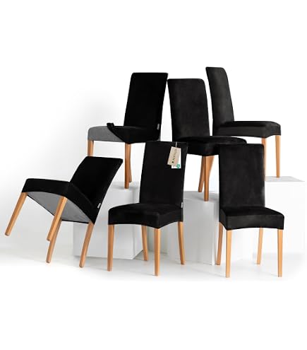 Lot De 6 Housses De Siège Imperméables Pour Chaises De Salle À Manger Et De Cuisine En Cuir