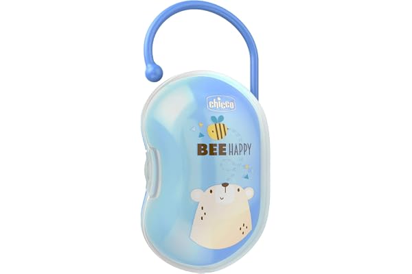 Chicco Boîte pour 2 Sucettes avec Poignée X1 Bleu 1 Unité