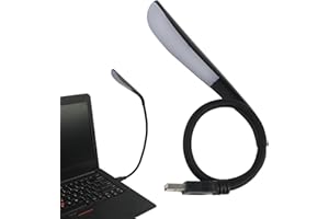 Vxiwscy Dimmable USB-Lampe, Lecelampe Mini-USB-Licht für Laptop, Flexible Clavier-Licht für Computer, usb led lampe laptop 14-LED-Perles, 3-stuig réglable Lumière, usb lumière Noir (1)