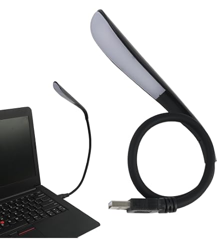 ISO TRADE Lampe Lecture USB Flexible Silicone – 6 LED Blanches – Idéale Tablette & Ordinateur