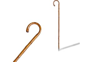 SEGORBINA DE BASTONES S & B - Bastone da passeggio in castagno scuro, fatto a mano in Spagna, 92 cm, colore: marrone