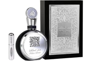 RESAES RESISTANT AND AESTHETIC Profumo Fakhar for Men Black 100 ml, profumo arabo per uomo di lunga durata, Eau da Parfum importato da Dubai, con atomizzatore ricaricabile da 5 ml (Black)