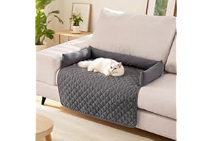 Umllpet Sofaschutz Hundebett, Hundedecke Sofa mit Rand, 75x75cm Maschinenwaschbar Perfekt für Hunde & Katzen im Winter, Weihnachten & Allen Jahreszeiten