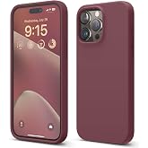 GGM GİYİM & AKSESUAR iPhone 15 Pro Max ile Uyumlu İ&ccedil;i Kadife Dışı Mat Yapıya Sahip Koruma Sağlayan Lansman Silikon Kılıf (Bor
