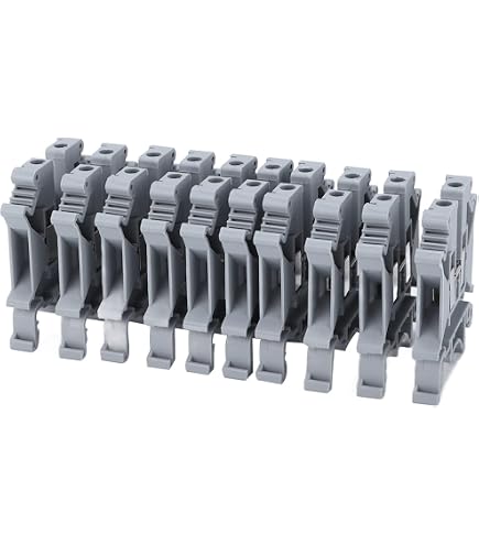 Borniers Sur Rail DIN 22 Cm - Lot De 22 Bornes, Section 0,2-2,5 Mm², Pour Installation électrique - 7