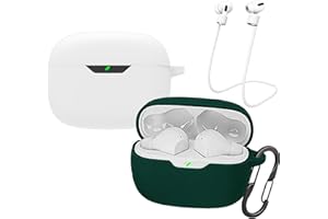 [2-pak] easyBee etui kompatybilne z JBL Vibe Beam / JBL Wave Beam / JBL Wave Beam 2, z 2 paskami zabezpieczającymi przed zgubieniem, silikonowe, odporne na uderzenia, etui na słuchawki Bluetooth