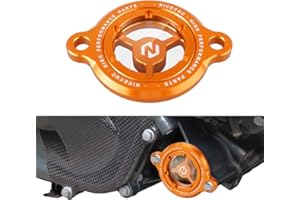 NICECNC Bouchon de Filtre à Huile Compatible with KTM Duke 125/200/250/390 2016-2022, 250 Adventure 2021-2022, 390 Adventure 2020-2022, RC 125/200/390 2017-2022, Orange