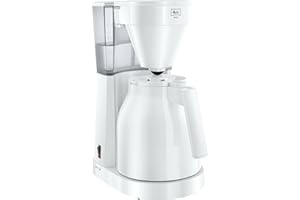 Melitta Cafetière à Filtre Easy Therm II Blanche, avec Verseuse Isotherme et Fonction Arrêt Automatique, capacité 8-12 tasses, modèle 1023-05