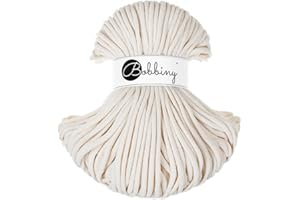 Bobbiny Premium 5mm Braided Macrame Cord (Natural) 100m
