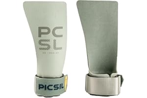 PICSIL - Maniques Heron pour l’Initiation et Le Perfectionnement, sans Magnésie, avec Étui et Protège-Poignets, pour WOD, Cross Training, Calisthenics, Musculation, Fitness