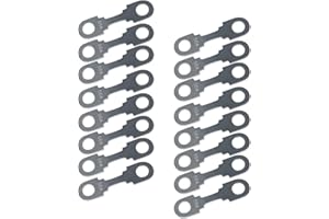 HYRYC Streifensicherungen Blattsicherung Flachsicherungsstreifen 16 Stk Auto Sicherung 30A 40A 50A 60A 70A 80A 100A 125A 150A 200A Maximale Spannung bis 32V, für PKW Wohnmobil (50A)