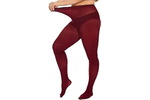 DUCMODA Collant Grande Taille pour Femme Doux Curvy Taille Haute Semi Opaque,XL,XXL,3XL,4XL