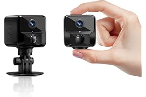 IRIPLEZO Mini Kamera, 1080P HD WLAN Überwachungskamera Innen Mini, 140° Mini Kamera mit Aufzeichnung, APP Für Micro Camera Indoor mit Akku Kompakte Kleine Sicherheitskamera mit Bewegungsmelder Nachtsicht
