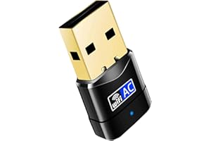 EasyULT Mini USB WiFi Adaptateur, USB 3.0 WiFi Wireless Adaptateur AC600M Dongle, Clé WiFi 2.4/ 5GHz Dual Band Compatible avec Windows XP/Vista/7/8/8.1/10, Mac OS X(Aucun CD requis Plug & Play)