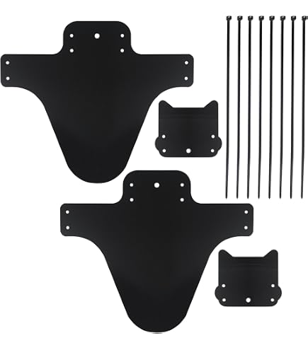 Salbsever 2 Sets MTB-Schutzbleche Vorn & Hinten – Verstellbar Für 29 Zoll, Mit Kabelbindern, Passend Für Fatbikes & Scheibenbremsen Salbsever 2 Sets MTB-Schutzbleche Vorn & Hinten – Verstellbar Für 29 Zoll, Mit Kabelbindern, Passend Für Fatbikes & Scheibenbremsen