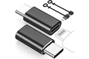 YLLZI Adattatore da Light-ning a USB C Per iPhone 15/15 Pro/15 Pro Max/15 Plus e per altri dispositivi di tipo C, Connettore di Ricarica Per Samsung/Google/Pad, Trasmissione Dati, Non Per Cuffie/Audio