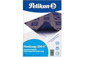 PELIKAN Pochette de 10 feuilles Papier Carbone Plenticopy 200H Bleu