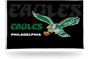 Rico Industries NFL Philadelphia Eagles 3-Foot by 5-Foot Single Sided Banner Flag with Grommets