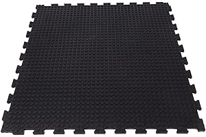 KARAT Puzzle isolatant | Tapis d'écurie en caoutchouc | Revêtement avec système de puzzle | Les tapis de sol en caoutchouc vulcanisé | 100 x 100 x 1,8 cm