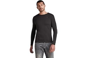 G-STAR RAW Męski Basic okrągły dekolt długi rękaw slim t-shirt