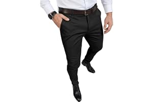 Runcati kostymbyxor för män, stretchskinny-jeans, casual, avsmalnande kakibyxor, arbetsbyxor