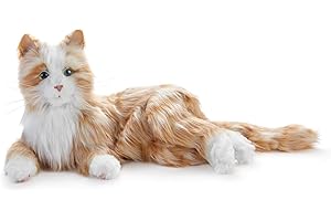 Ageless Innovation Joy For All Interactive Pet Katze – Naturgetreues, realistisches Haustier mit weichem Fell und beruhigendem Schnurren. Ohne Montage – Rotgetigert
