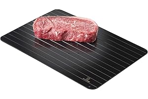 MisterChef Plateau de décongélation Rapide – Le Moyen Le Plus sûr de décongeler Rapidement la Viande, Le Poisson ou Les Aliments congelés sans électricité, Micro-Ondes, Eau Chaude ou Tout Autre Outil