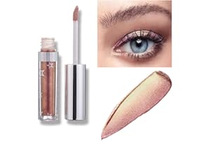 WEIXINBUY 12 couleurs Ombre à paupière liquide, Glitter Liquid Shine Matalic Makeup Eyes Ombre à paupières à paupières scintillante imperméable, excellent choix pour les filles