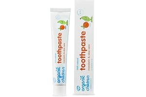 Green People Organic Children Mandarin & Aloe Vera Toothpaste - 100% Natural, for Kids - Fluoride & SLS Free - Vegan, Organic & Cruelty Free, 50ml