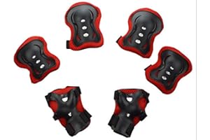 CLENP Protective Gear Set, 6Pcs/Set Kids Knee Pads Elbow Wrist Guards Protective Gear for 3-8 Years Old Boys Girls Skating Cycling Bike Rollerblading Scooter