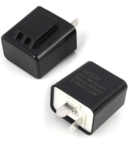 Happyyami 4x Blinker Relais Für Motorräder - Elektronischer Blinker Mit Überlastschutz Für LED