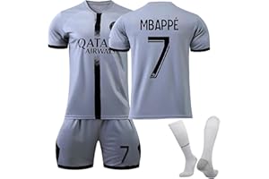 WatSKY Kids Football Kit PSG Football Strip Gifts for Boys Girls Paris Soccer Jersey Kits for Men Women Football Kits for Children Adults