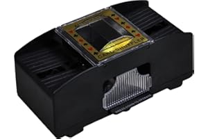 MP ESSENTIALS Automatic Card Shuffler 2 Deck - Card Sorter Card Shuffler Board Game Poker Playing Cards, Electric Shuffler Battery Operated