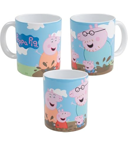 Peppa Wutz Tasse – Keramikbecher Mit Süßem Design, 320 Ml, Spülmaschinenfest