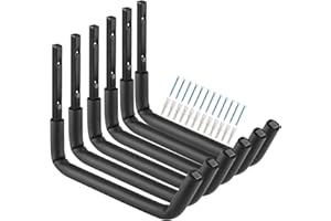 HEAVDACE Ganchos de almacenamiento de garaje resistentes, organizador de suspensión de almacenamiento de 12 pulgadas para colgar herramientas, sillas, escaleras, cuerdas, bicicleta