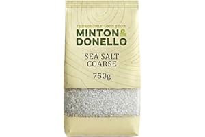 Minton & Donello - Coarse Sea Salt, Natural & Unrefined, Great for Cooking & Seasoning, 750g
