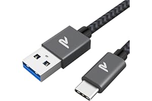 ‎RAMPOW USB C Kabel RAMPOW, iPhone 16 ladekabel, ladekabel USB C, USB USB C Kabel USB 3.0 & QC 3.0 Schnellladekabel USB C, iPhone 15 ladekabel, Ladekabel USB C für iPhone 16/15/15 Pro, Samsung S23/S22/Note-1M
