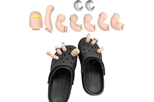 HAINLOGWANG 9 Pièces Orteils de Décoration de Chaussures, Chaussures à épingles Crocs, Ensemble de Décoration de Chaussures d'orteil Intéressant, Breloques de Chaussures en Orteils Accessoires Charmes