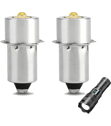HQRP Kit lampe de poche : lentille en verre et ampoule LED 3 W pour