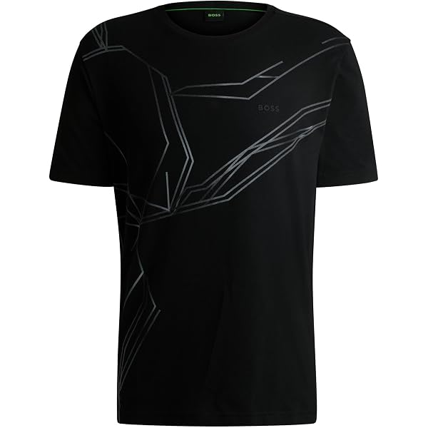 BOSS Herren T-Shirt Mit Querstreifen – Relaxed Fit Aus 100% Baumwolle