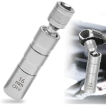 Set 2 Chiavi Candela 14 E 16 Mm - Presa Magnetica 12 Denti, Per Auto, Acciaio CrV