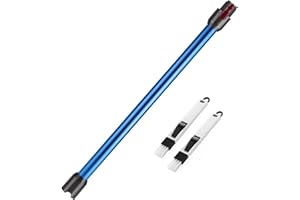 CHEERHOM Tubo Telescópico Compatible con Dyson V7 V8 V10 V11 V15, Tubo de Extensión Rígido para Dyson V11, Tubo de Conexión de Liberación Rápida para Aspiradora Dyson con Dos 2 en 1 Cepillos, Azul